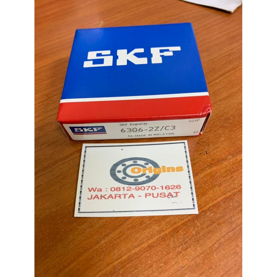 Paling Baik Bearing 6306 Zz C3 6306 2Z/C3 Skf Original Terlariss 