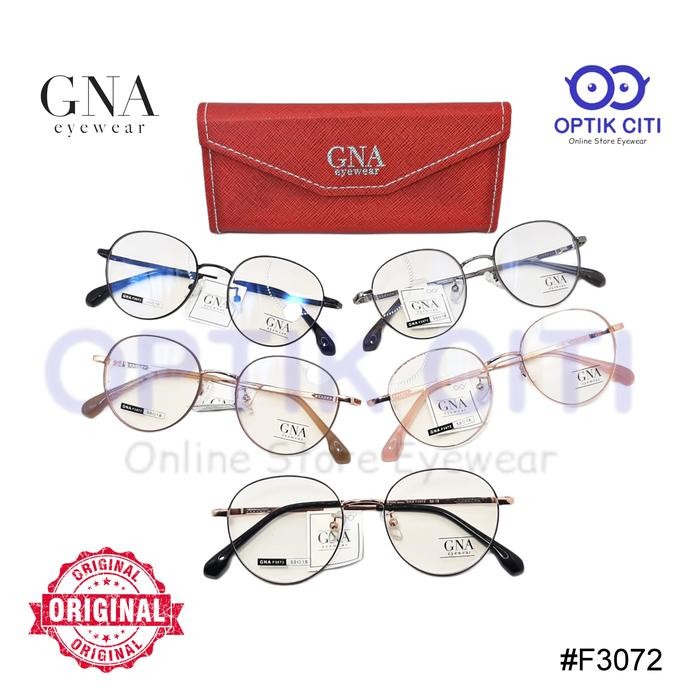 Promo Frame Kacamata Wanita Gna Titanium F3072 Original