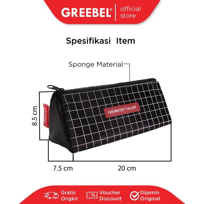 omar- Greebel Pencil Bag 0109-14 /Tempat Pensil/Kotak Pencil Pen Anak Lucu Cute Warna Warni