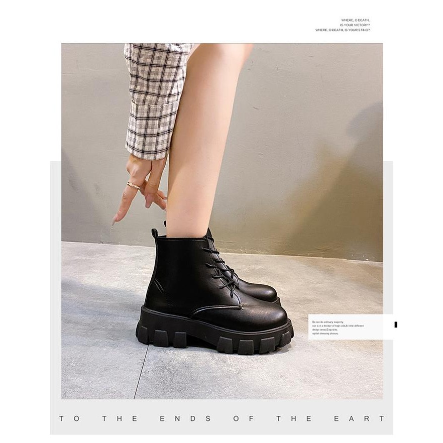 Donatello - Sepatu Boots Wanita Oxford Loafers Cewek Korean Style