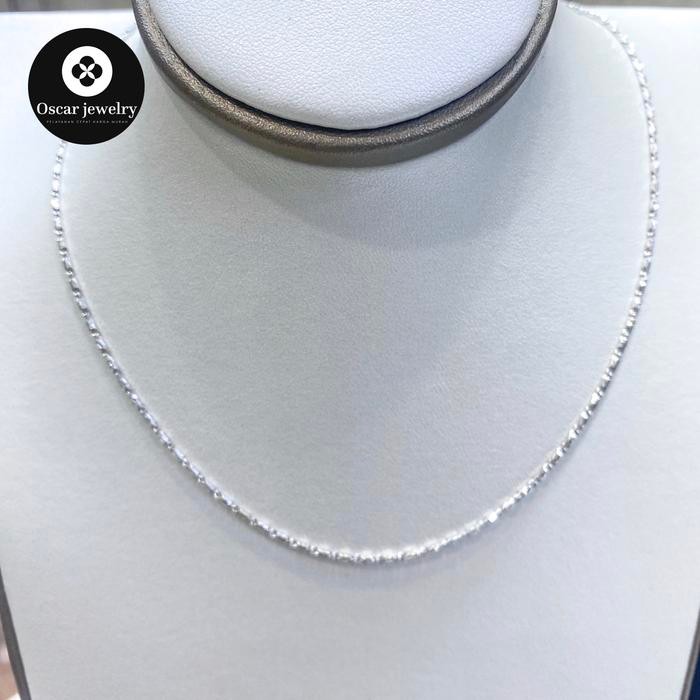 Kalung emas putih 750 17 k UBS gold emas putih best seller