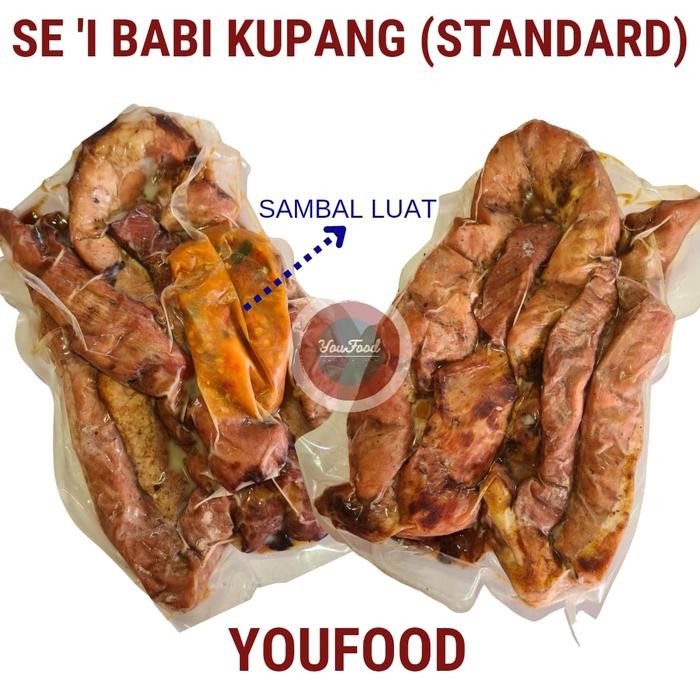B2B2Lansungkirim- Sei Babi Asap Kupang / Sei Daging Babi Asap Khas Kupang - 500Gr