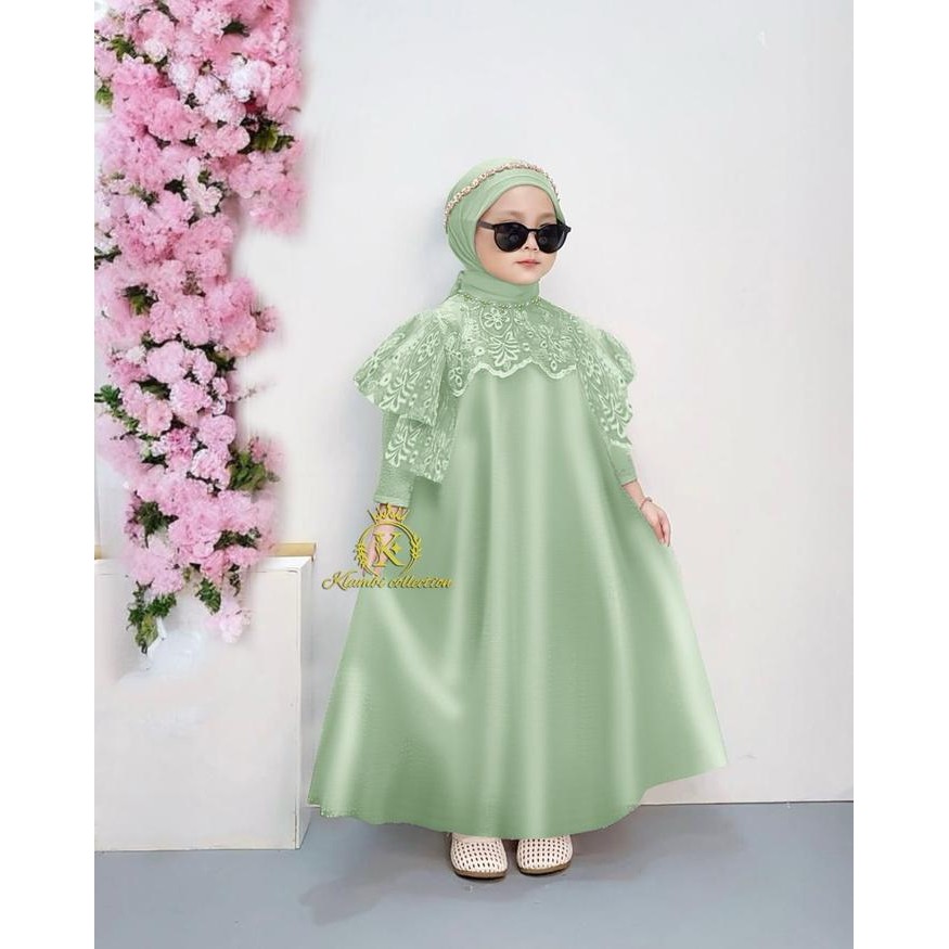 2pt5- Collection Tania Kids Gaun Anak Perempuan Mutiara Mewah Untuk Usia 1-11 Tahun Gamis