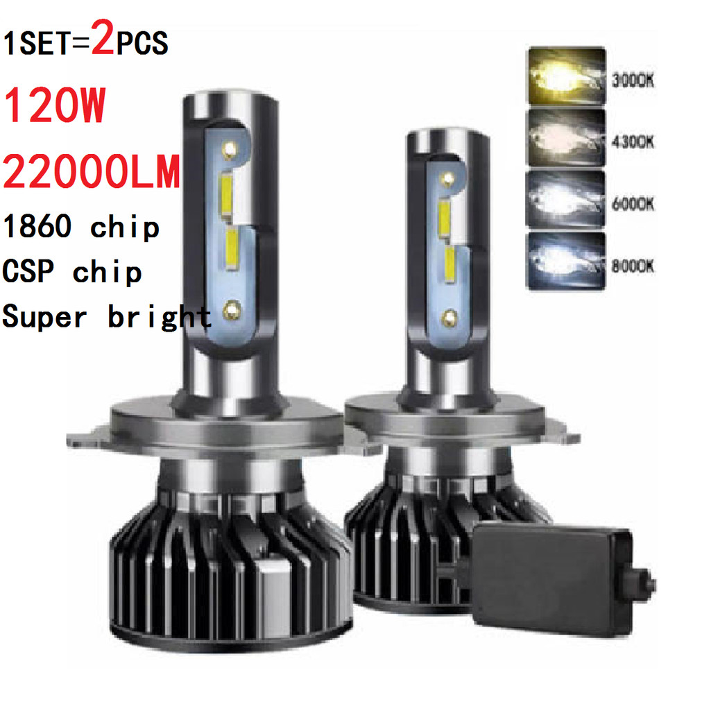 22000LM 4500K 6000K 8000K HB3 HB4 9005 9006 H3 H1 H7 H4 H11 9012 Bulb