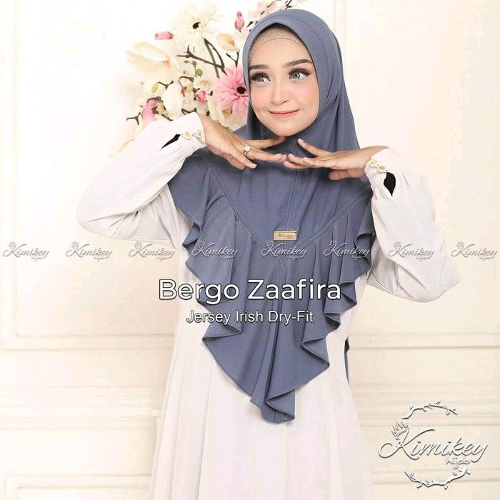 Prom0Besar- Jilbab Instan Rempel Bergo Zaafira Ori Kimikey Hijab