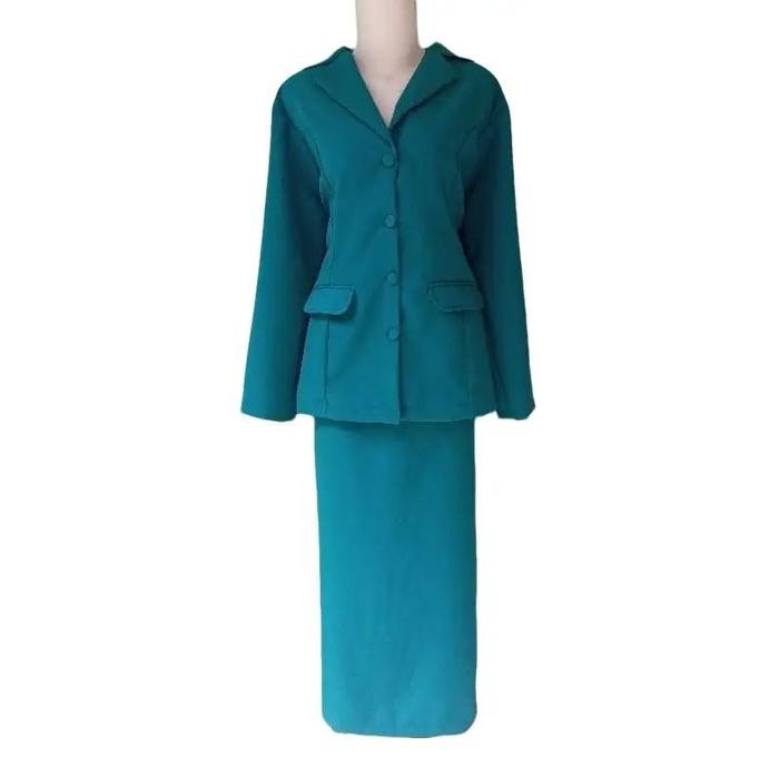 ORIGINAL Setelan Jas Blazer Baju Seragam PKK Nasional Terbaru Wanita Setelan Kantor Kerja Warna