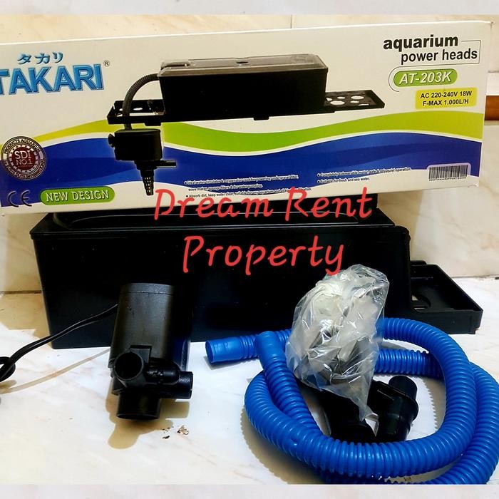 PetShoPq- 1 Set Aquarium Box Top Filter Akuarium + Pompa Takari At-203K 203