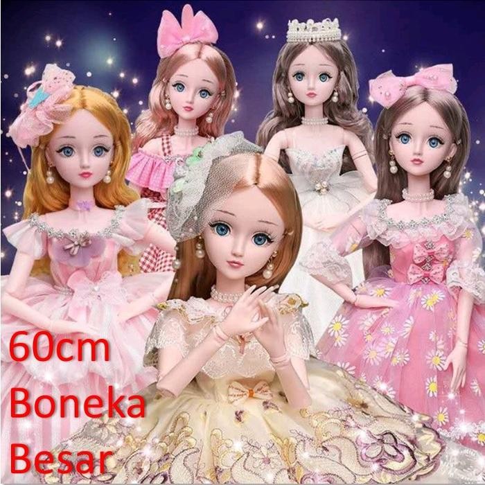 BERKUALITAS! Mainan anak perempuan Boneka BJD doll 60 cm princess set premium Set Hadiah Set Hadiah