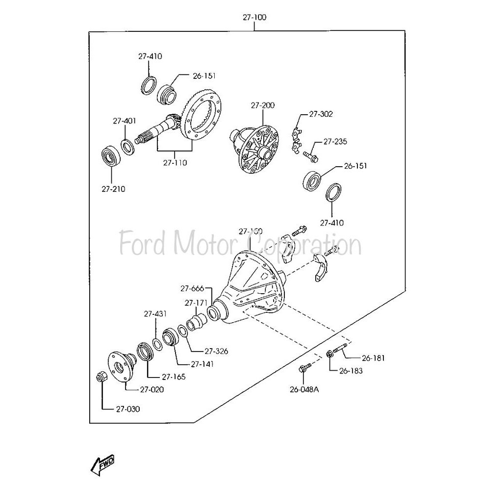 Gardan Diffrential Lsd Belakang Ford Ranger Tdi Tdci Everest Mazdabt50