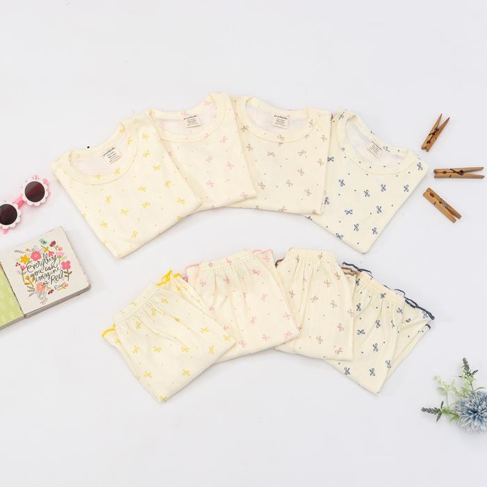 bull- Peachbello Dolby Knitt Print Setelan Baju Anak Perempuan Usia 1-10 Tahun