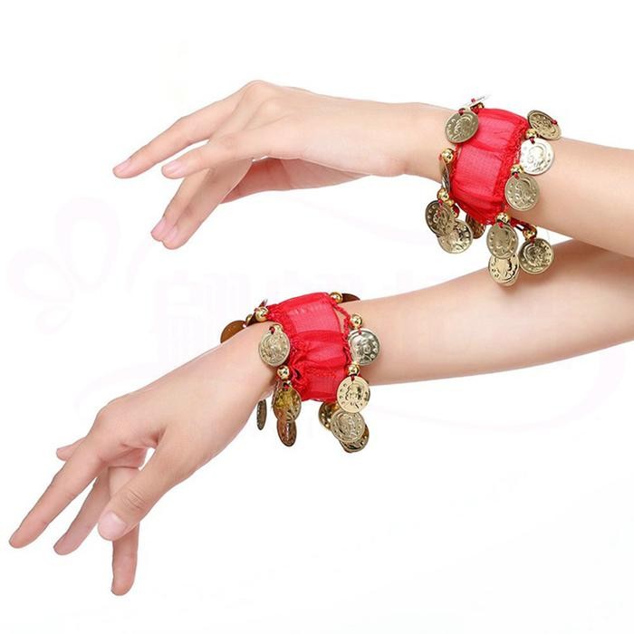 ahxj- Gelang Belly Dance Coin - Belly Dance Gelang Aksesoris Tari Anak Untuk Dance Senam