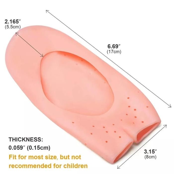 Lansungkirim- Premium Insole Gel Silikon Kaus Kaki Gel Insole Sepatu Wanita