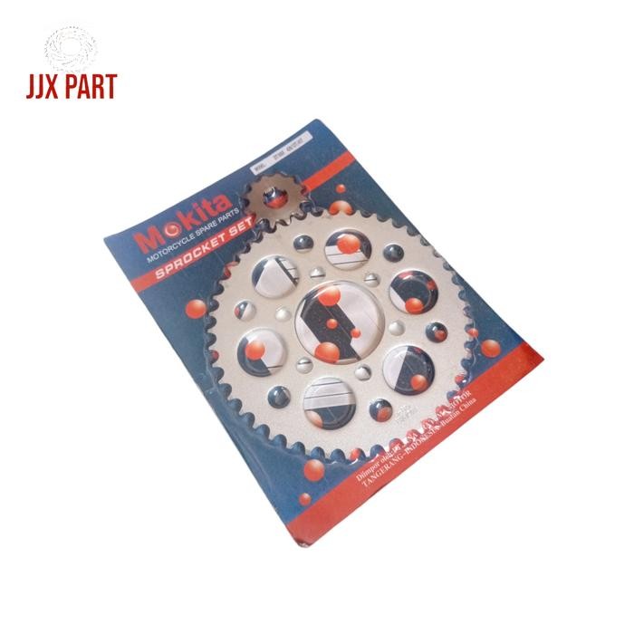 GEAR GIR SET DEPAN BELAKANG DT100 - DT 100 45T 12T