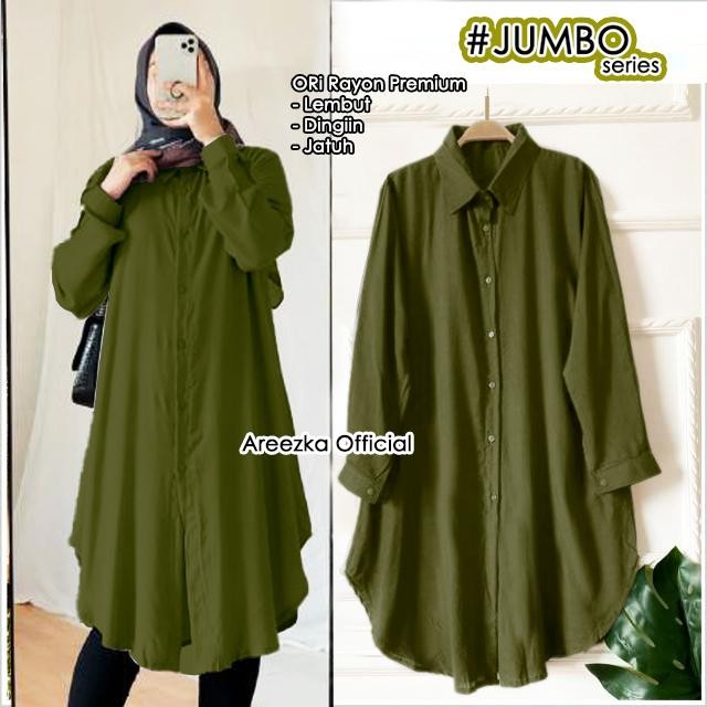 Dorpi Tunik JUMBO Tunik Big Size Polos Bahan Rayon Premium