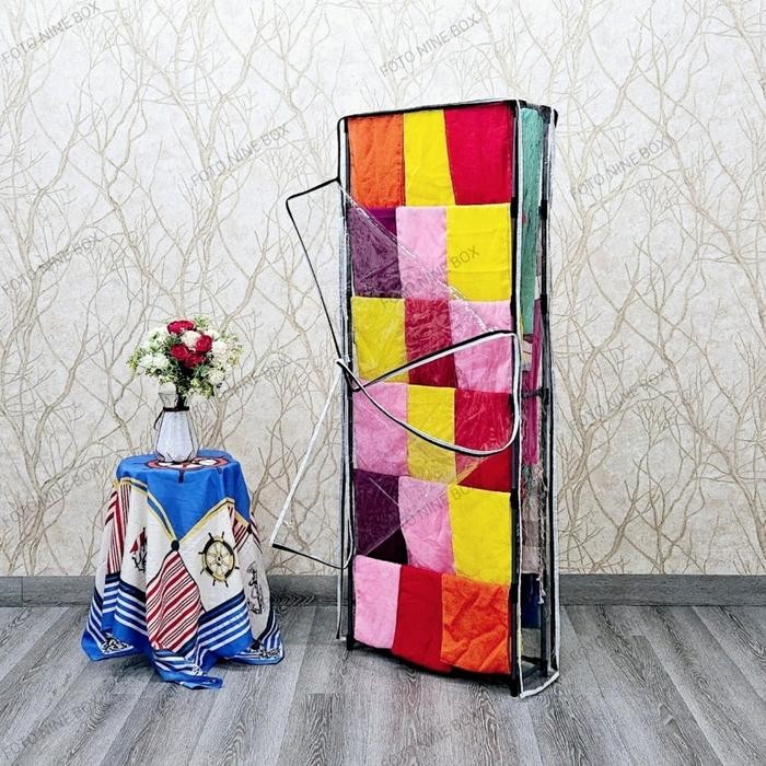 RAK JILBAB / RALK KERUDUNG / RAK HIJAB / RAK GANTUNG ANTI DEBU / RAK HIJAB COVER / LEMARI GANTUNG