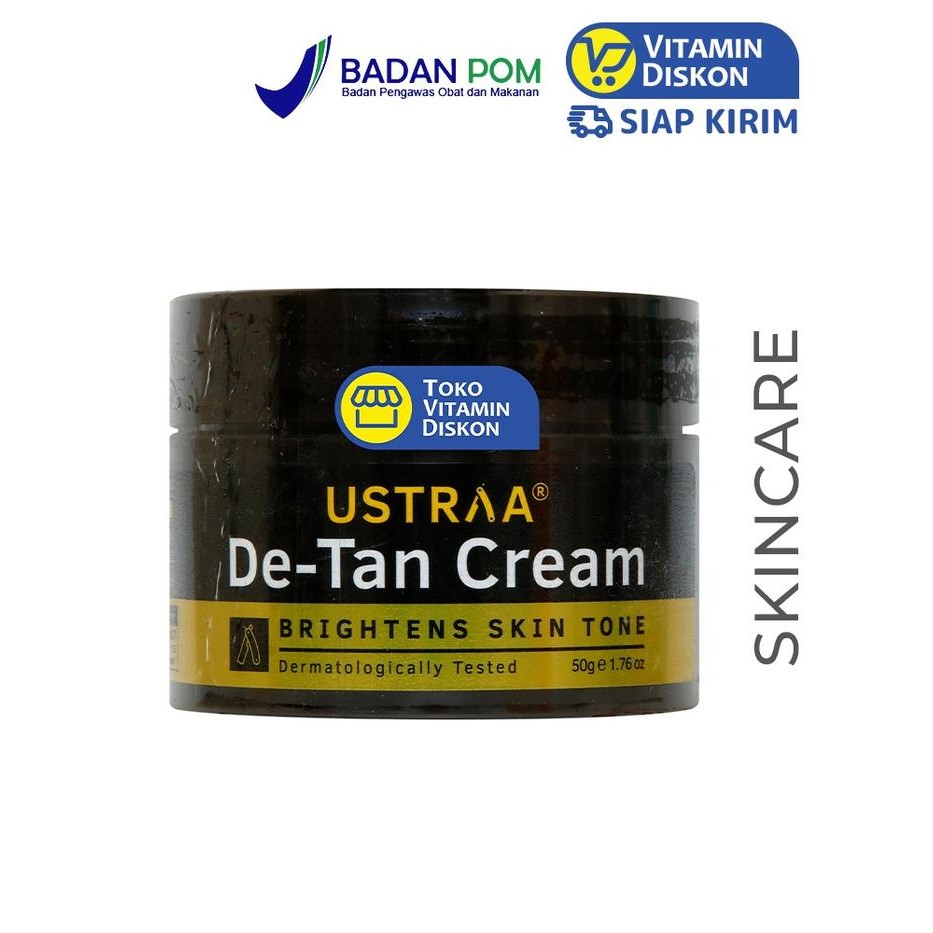 Terbaru Ustraa De-Tan Cream (Brightens Skin Tone) - 50Gr