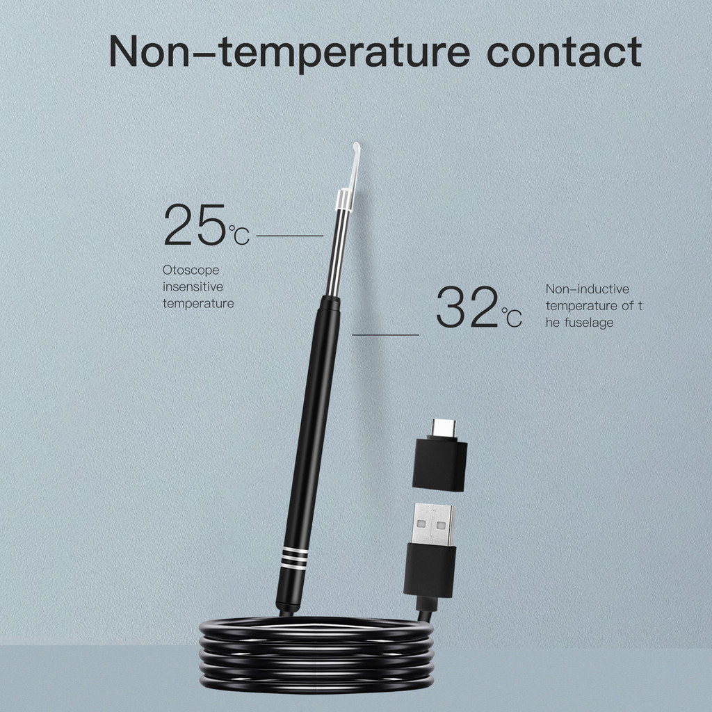 3.9Mm 3In1 Usb Earpick Endoscope Camera Ear Wax Removal Otoscope Inspection 3In1 Usb Ear Camera