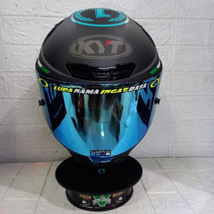 HElm KYT TT COURSE BLACK +VISOR IRIDIUM