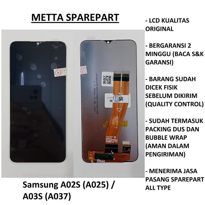 Original Oem Lcd Touchscreen Samsung A02S (A025) / A03S (A037) Terlaris