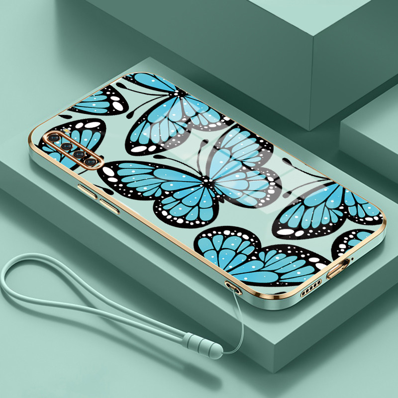 Casing Untuk Xiaomi Redmi Note 8 Note 8T Note 8 Pro Case Casing HP Softcase Tali gantungan berlapis 