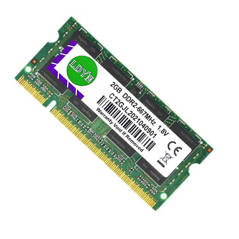 Casing Laptop Memory RAM DDR2 for Laptop 2GB 4GB 667 800MHZ PC2-5300 6400 SODIMM 1.8V 204PIN Non-ECC