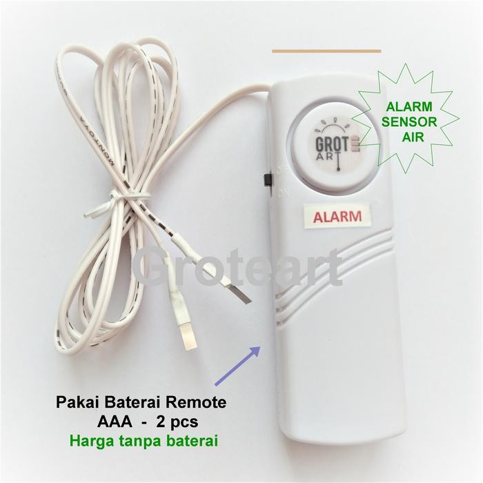 Alarm Sensor Air Sensor Ketinggian Air Tandon Alarm Banjir Baterai AAA