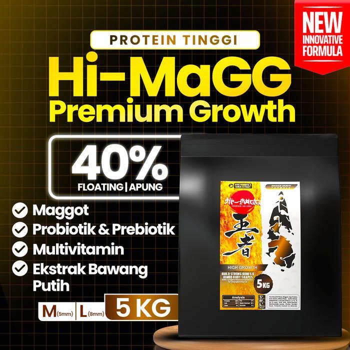 Himagg Growth 5kg Pakan Ikan Koi bulky / Makanan Ikan Koi bulky jumbo / Pelet pakan Ikan koi M