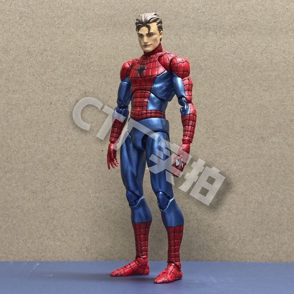 New Ct Toys Spiderman Figure Mafex 075 The Amazing Spider Man Comic Ver Mafex 185 Anime Action