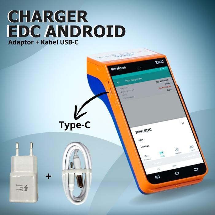 ORIGINAL Garansi 1tahun Adapter Adaptor Charger Cas Type C Usb C EDC BRI EDC Brilink BCA EDC Mandiri