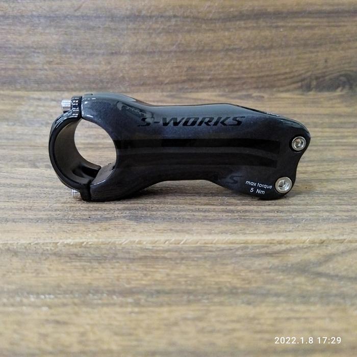 Stem S-Works Specialized Carbon 90 mm 17 Derajat Sworks Hitam Glossy