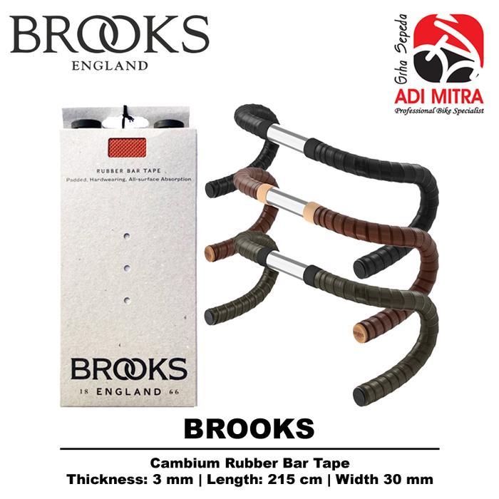 Brooks Cambium Rubber Bar Tape Balutan Stang Sepeda Drop Bar