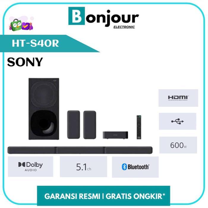 Soundbar Sony 5.1ch HT S40R Home Cinema Sony Soundbar HTS40R Bluetooth