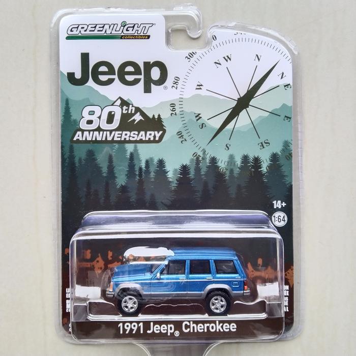 Greenlight 1991 Jeep Cherokee 80Th Anniversary Wrangler Gladiator Gulf Terbaru 