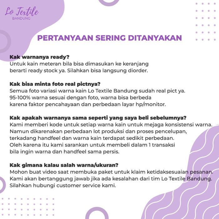TERBATAS Kain Moscrepe Premium Meteran 0.5 Meter - Kain Crepe Arahan Kulot Bahan Jatuh Anti Kusut
