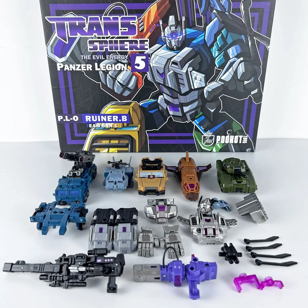 PocketToys Transformation Bruticus 5 in 1 PT05 PT-05 Combo G1 Battle Titan 27cm Action Figure Toy