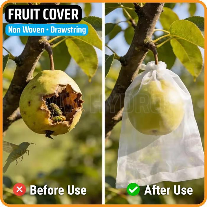 50 PCS FRUIT COVER NON WOVEN - DRAWSTRING BRONGSONG PEMBUNGKUS BUAH SPUNBOND TIPE TALI SERUT