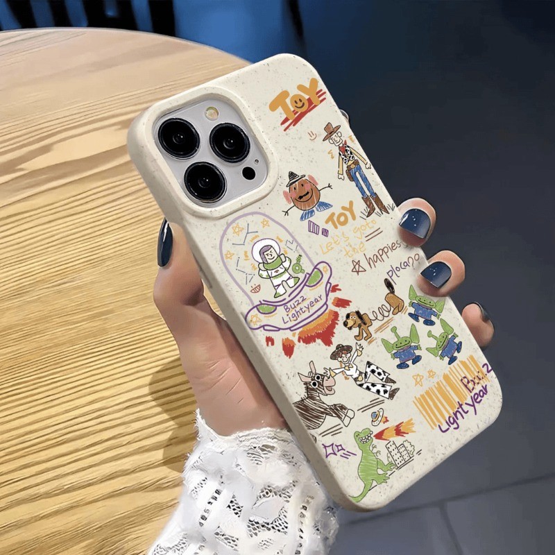 Cute Toy Story Buzz Lightyear Woody Kawaii Cartoon Phone Case for IPhone 16 Pro Max 15 13 12 11 X