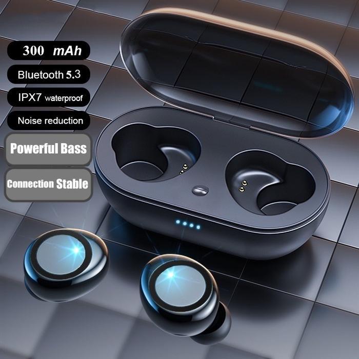 Terlaris Upgrade Tws Y50 Headset Bluetooth 5.3 Wireless Earphone Bass Earbuds