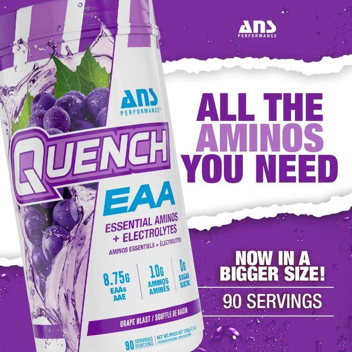 Ans Quench Eaa + Bcaa 90 Serving Serv 90 Servings 90Serv Ans Performance Recovery Essential Amino &