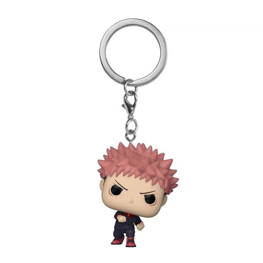 @#$ Funko Anime Jujutsu Kaisen Keychain Satoru Gojo Nobara Kugisaki Yuji Itadori Vinyl Dolls Model