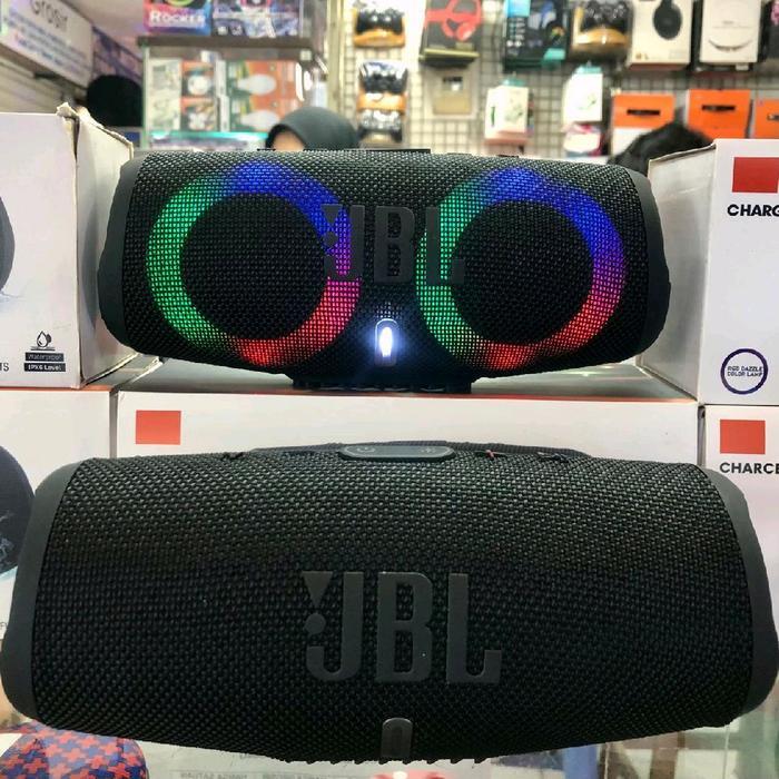 Speaker Bluetooth JBL Extra Bass Dual Speaker Include Mic - LAMPU LED