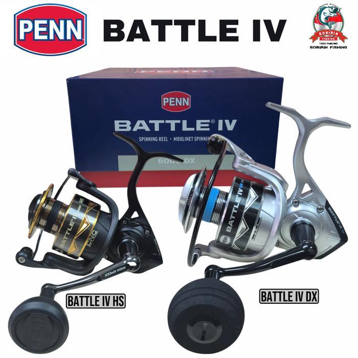 Reel PENN BATTLE IV DX & HS 2024 UKURAN 4000DX-6000DX 4000HS-6000HS Reel penn batle vi HS