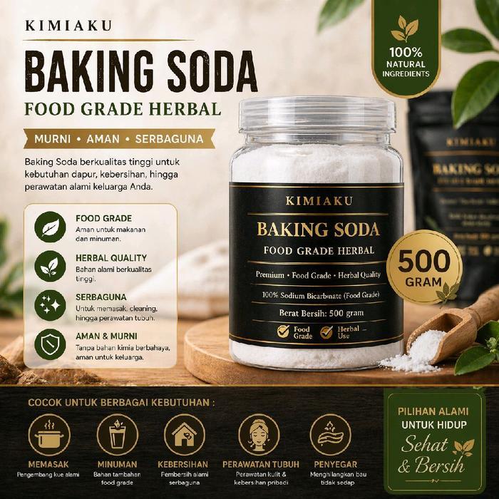 TERMURAH Baking Soda Murni Food Grade - Baking Soda Kesehatan Food Grade By Kimiaku
