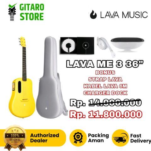 ready Promo Gitar LAVA Me 3 Guitar Lava Me 3 + Charging Dock + Kabel Jack Lava 6m + Strap Gitar Lava