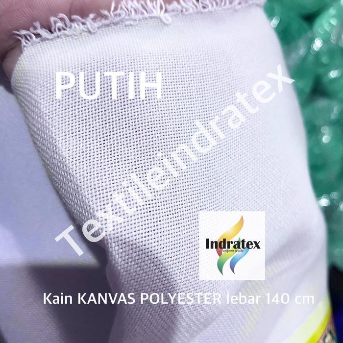 ( per 1 roll ) kain kanvas canvas polyester lebar 140 cm ketebalan medium bahan tas tote bag alas
