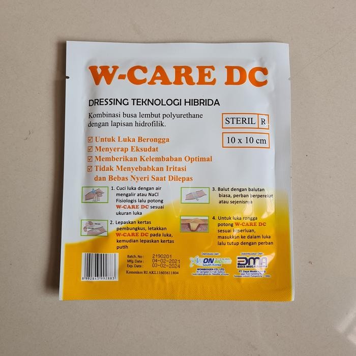 W CARE DC / W-CARE DC / WE CARE DC / PERBAN LUKA FOAM DRESSING