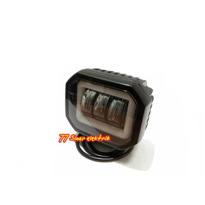 LAMPU TEMBAK SOROT LED CWL 3 MATA LED H SERIES MODEL KOTAK LENSA 6D LAMPU TEMBAK LED MOTOR MOBIL