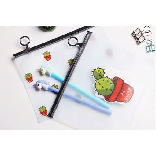 

tempat pensil kaktus transparan multifungsi A4 stp017