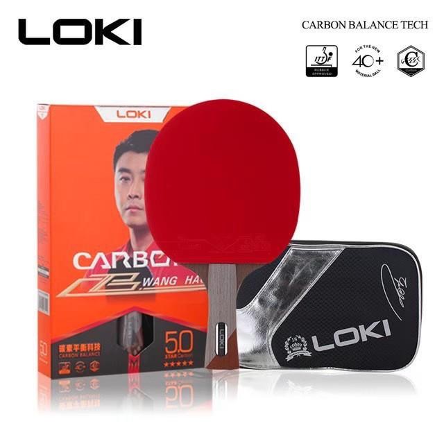 Bet Pingpong Bat Tenis Meja Bat Pingpong LOKI 5star Carbon ORIGINAL