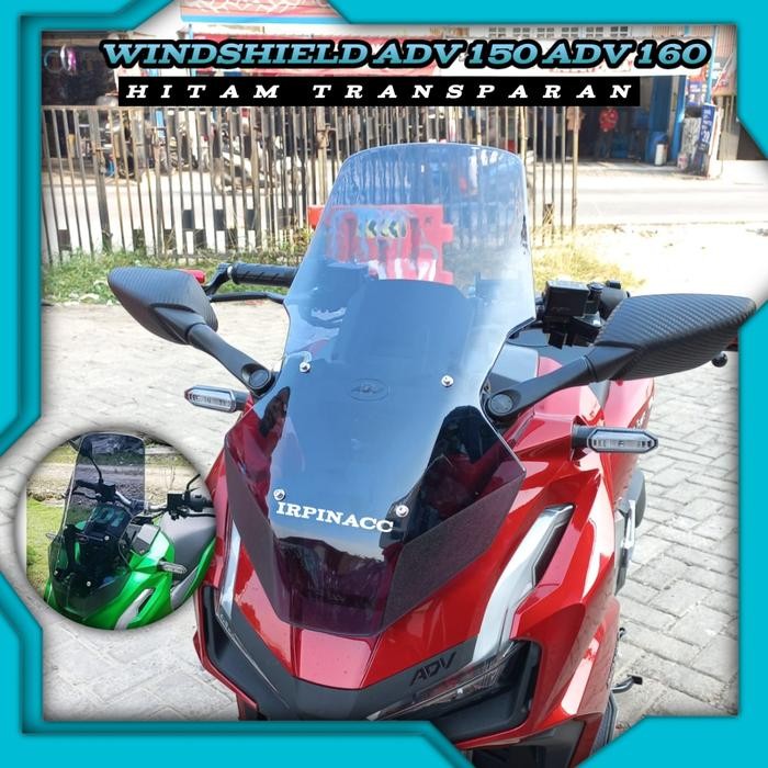 VISOR WINDSHIELD ADV 160 ADV 150 TINGGI YDP HITAM CLEAR SMOKE